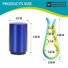 MARIA´S ESSENTIALS - Jar Opener - Bottle Opener - Jar Opener Gripper - Kitchen Tools - Soda Can Opener - Beer Can Opener - Bottle Cap Opener - Grippers for Opening Jars - Jar Lid Opener - Jar Openers