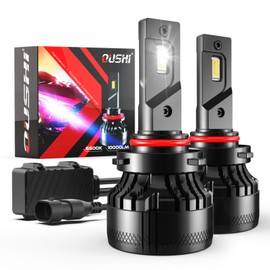 9005 LED Headlight Bulb, KATUR 10000LM Extremely Bright 6500K Xenon White High Power Canbus Error Free HB3 LED Headlights Conversion Kit (Pack of 2)