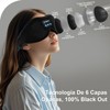 Antifaz para Dormir con Audifonos y Contorno 3D, Blackout y