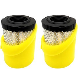 2 Pack 796031 Air Filter#Pre Cleaner Compatible with Briggs Stratton 591334 594201 797704 Husqvarna YTH22V46 GT48XLSI John Deere D100 E120 Craftsman T110 Pro Performance for Lawn Tractor/mower