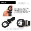 Bellabel Women's Thin Belt, Cowhide Leather, Made in Japan, Color