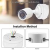 4 Pcs Camera Junction Box: Waterproof Junction Box for Security