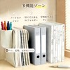 Melphoe Bookends, Non-Tumbling, Telescopic, Metal Book Stand (Includes Pen Holder,