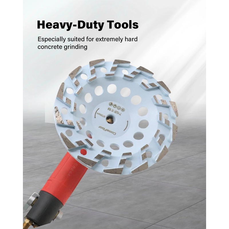 7 Inch Diamond Grinding Cup Wheel for Concrete & Masonry,