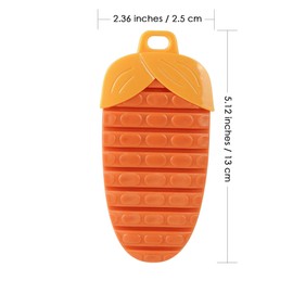 JANKOW Bendable Fruit Vegetable Cleaning Brush, Bendable Cleaning Brush, for Food is Bendable Brush Cleaning Tools Kitchen Gadgets for All Kinds Fruits Vegetables (2 Pcs Orange)
