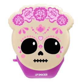 Lip Smacker Bálsamo Labial Hidratante y Protector con Sabor a Frambuesa – Edición Especial Catrina Día de Muertos y Halloween – Labios Suaves, Nutrición Intensa y Aroma Frutal