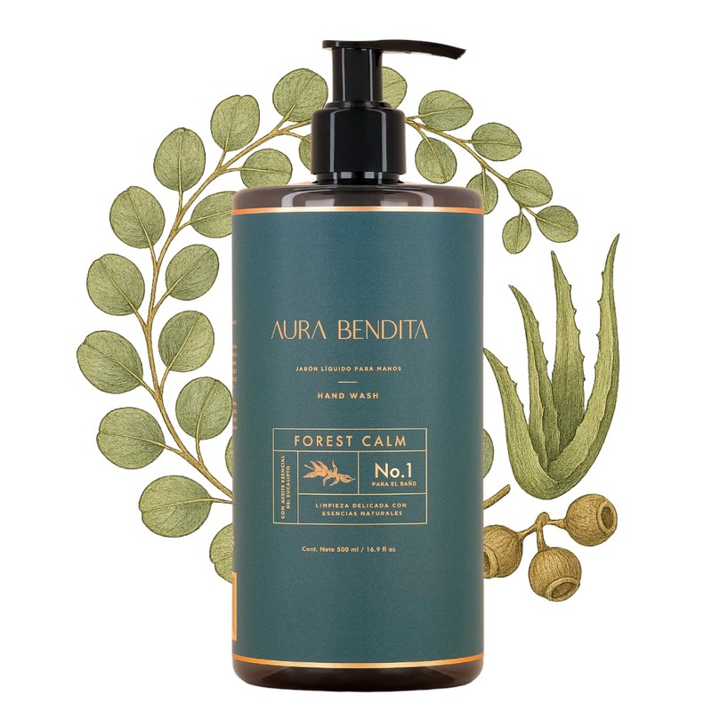 Jabón Líquido Manos con Aceite Esencial de Eucalipto 500ml Aura