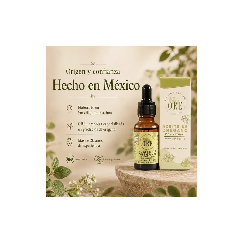 2 Pack Ore Aceite De Orégano 20 Ml Cu