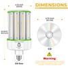 2 Pack Dusk to Dawn Light Bulbs 100W(Equivalent 1000W), E26/E39