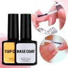 Kit Base Coat top Coat top Matte Para Polygel Esmalte