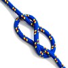 Blue & Yellow Polypropylene Rope, Solid Braided Poly Rope Cord