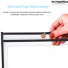 1InTheOffice Dry Erase Pocket Sleeves 9x12, Black Shop Ticket Holders,