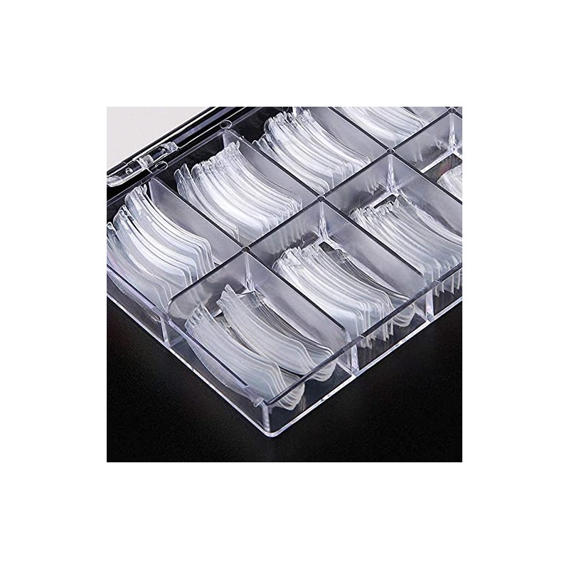 100 Piezas Puntas Transparentes para Extensión de Uñas Puntas de