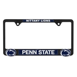 Collegiate Mascot Black Metal Premium License Plate 3D Frame (Penn State)