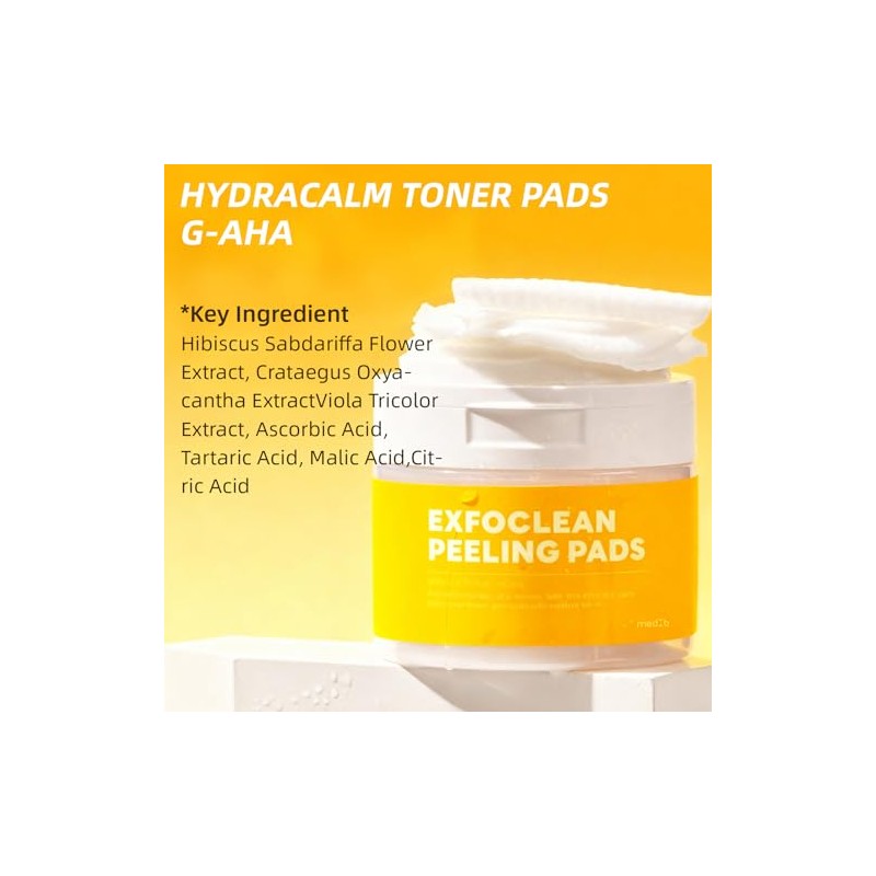 MEDB Exfoliating Pads with AHA & BHA for Radiant Skin