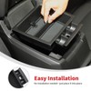 Linskip Center Console Organizer Tray with Non-Slip Mat Compatible with