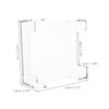 LABRIMP Clear Acrylic Napkin Holder Modern Desktop Tissue Dispenser for