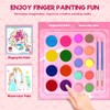 ZMLM Finger Painting Kit and Art Watercolours with Colouring Book