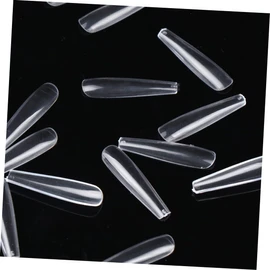 FOMIYES Pcs Long Fake Nails Sticker Set Full Coverage Nail Art Pieces Material for Lasting Manicure Fun