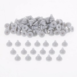 Qianyu 100 PCS Shower Head Nozzles Replace Parts Silicone Universal Spray Hole Washer Round Tips 0.27 Inch Water Outlet Cleaning Kit for Bathroom Stainless Steel Shower Head Repair Accessories