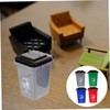 Hohopeti Miniature Garbage Can Model Educational Thickened Desktop Waste Bin