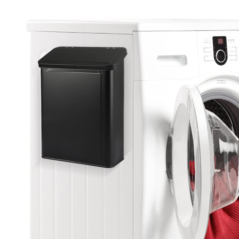 Picowe Magnetic Laundry Storage, Large Metal Lint Holder Bin with