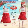 LGZIN Vaiana Costume Girls, Moana Costume Children, Moana Princess Dress