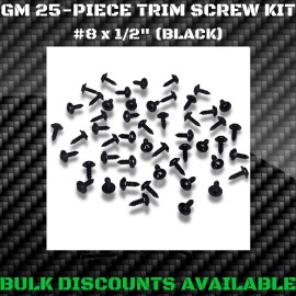 GM Replacement 1958-1996 Chevy Impala SS Fender Wheel Well Opening Molding Trim Screws OEM GM
