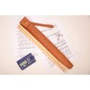 Genuine leather drumstick pouch with a button stud closure, gift