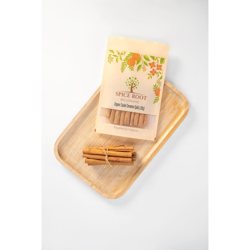 Organic Ceylon Cinnamon Quills 100g - Premium Quality, Extra Long,