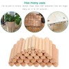 Faankiton 650 Pieces Wooden Dowel Pins 6x30/8x40/10x40 mm, Straight Grooved