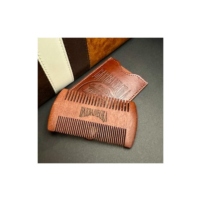 Barbanegra Legendary's Peine de madera para barba y bigote con
