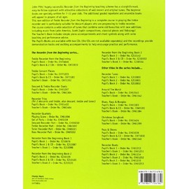 Treble Recorder From The Beginning - Teacherâs Book