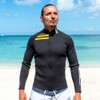 TUSA Sport Mens 2mm Neoprene Wetsuit Top, X-Large, Black