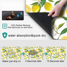 1 Pack Countertop Drying Mat - 19.5x12 Inch Ultra Absorbent Non-Slip Dish Drying Pad, Coffee Pot Accessory
