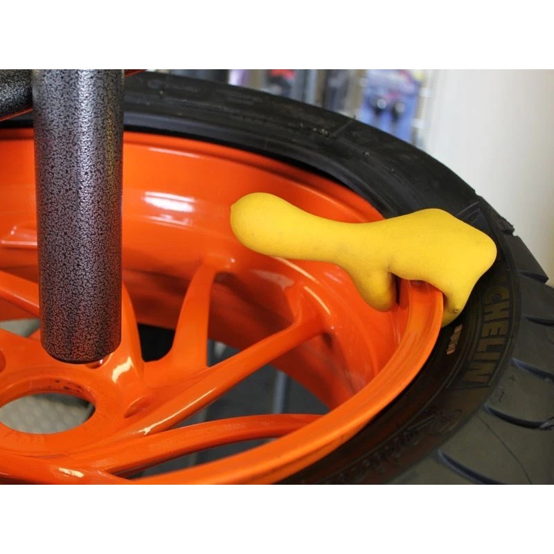 No-Mar Tire Changer Rubber Coated Bead Keeper Tire Changer Yellow