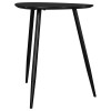 Coaster Odessa Mid-Century Triangular Solid Wood End Table Black
