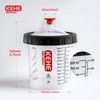 Disposable Paint Cups for Spray Gun,Mixing Cups 20 Ounce (600ml)