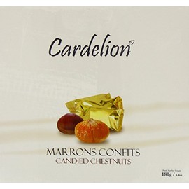 Cardelion Marron Glace - Candied Chestnuts,Special Occasions Suitable for All Seasons (180 Gram 6.3 oz, 10 Pieces)