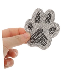 ULTECHNOVO 1pair Dog Paw Print Rhinestone Car Decal Funny Stickers for Men Women Sparkling Truck Stickers Car Accessories Easy Installation Dog Paw Design