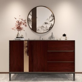 JSEVEM 16"×118" Cherry Wood Wallpaper Peel and Stick Red Brown Wood Grain Contact Paper Waterproof Mahogany Wood Wallpaper Adhesive Vinyl Wrap Furniture Stickers for Kitchen Cabinets Table Countertops