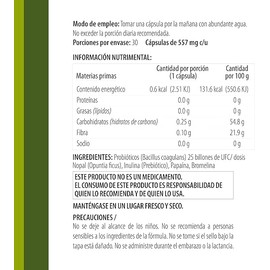 INNER | D-TX | Cúrcuma, Vinagre de Manzana, Jengibre, Inulina, Papaína | Para 30 días