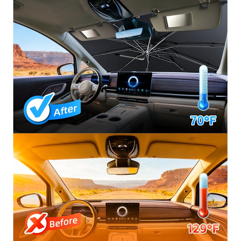 Windshield Sun Shade Umbrella for Acura RDX 2019-2026 Front Window