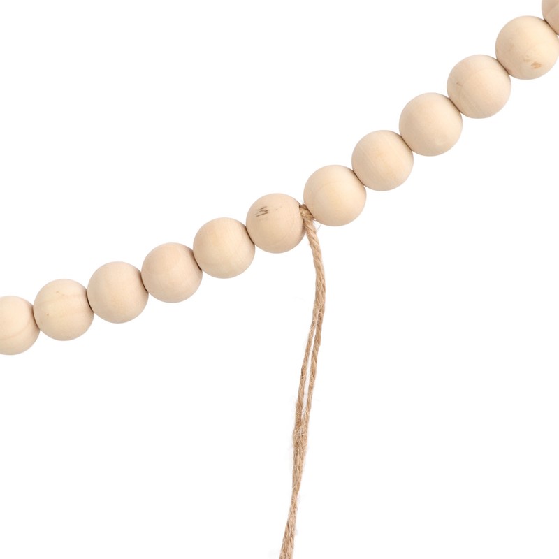 2pcs Hanging Photo Display Wall Decor with Wooden Beads Tassels