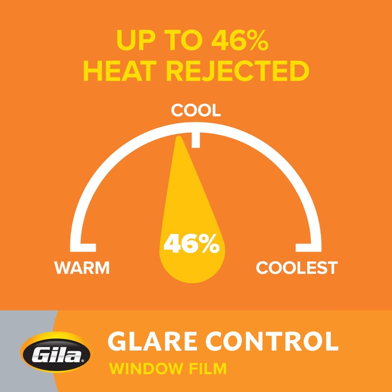 Gila CS78 Glare Control Smoke FIlm-36 x6.5' Window Film, 36"