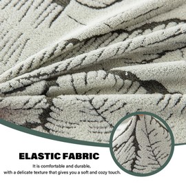 Buenanir Armless Accent Chair Cover Stretch Jacquard Accent Chair Slipcover for Slipper Chair Without Arms Printed Armless Chair Furniture Protector Covers for Living Dining Room Hotel Gray