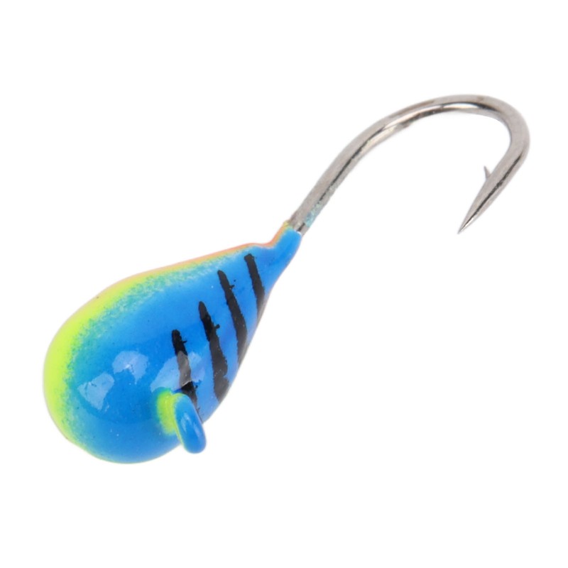 5 Pcs Ice Fishing Jigs Kit High Carbon Steel Ice
