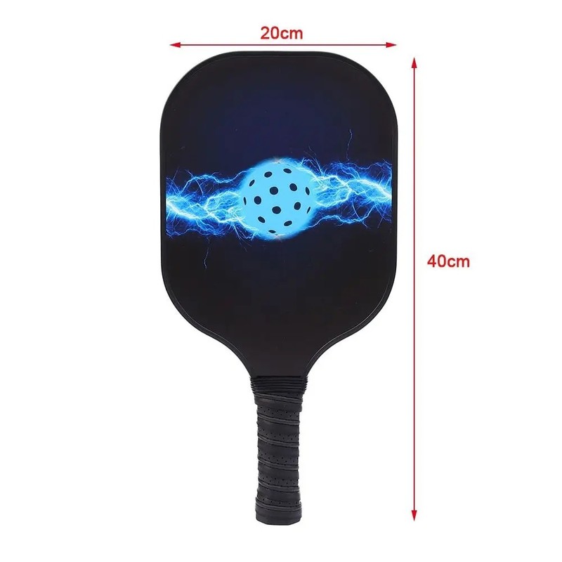 Toolzia Glass Fiber Pickleball Paddle Textured Surface Lightweight Racket with