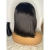 Straight Human Hair Bob Wig, 12 inches, 30 cm, 13x4