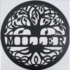 Tree of Life Monogram Wall Hanging - Size: 36" Diameter